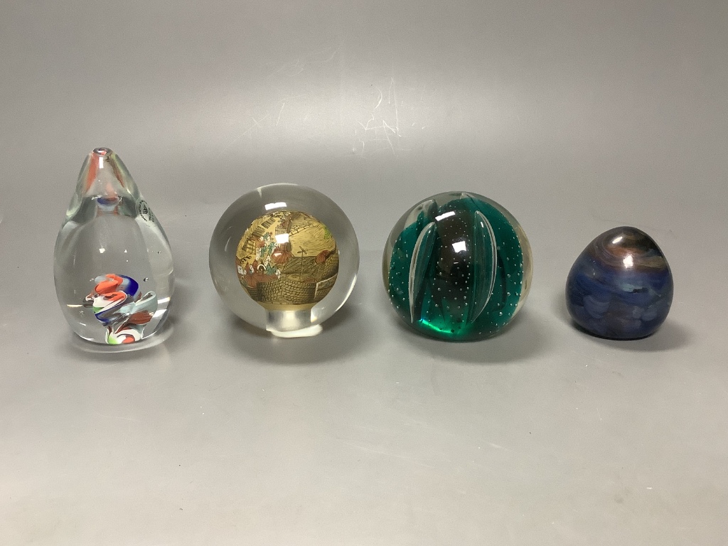 Seven paperweights